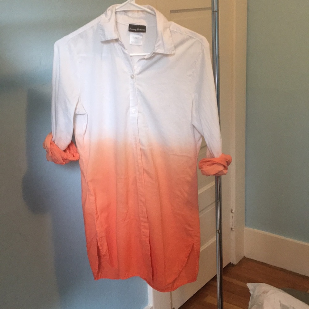Tommy Bahama Ombré Beach Cover up buttondown